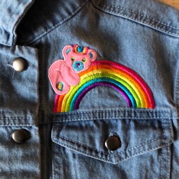 Vintage XOXO Lisa Frank  by Doe M (jr) Jean vest - Picture 7 of 11
